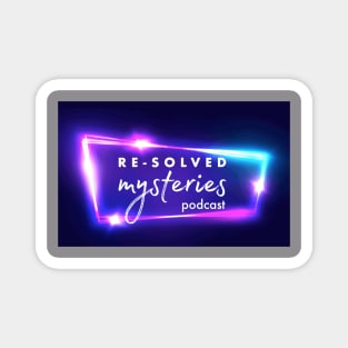 Re-Solved Mysteries Glowy AF Neon Logo Magnet