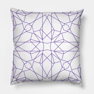 Purple Modern Geometric Design Pillow