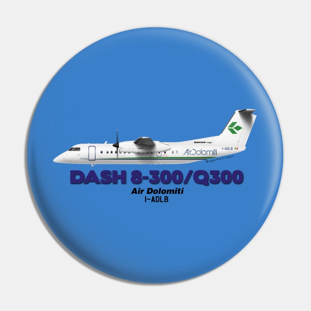 DeHavilland Canada Dash 8-300/Q300 - Air Dolomiti Pin by TheArtofFlying