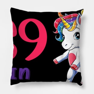 I Turned 69 in quarantine Cute Unicorn Pillow