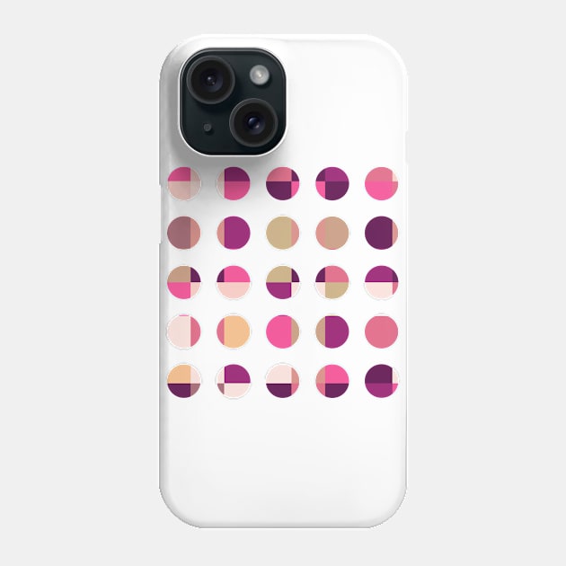 Abstract Geometric Dots Pattern Phone Case by DazzlingApparel