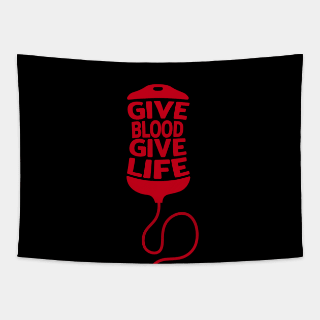 Give Blood Give Life Tapestry by CITYs