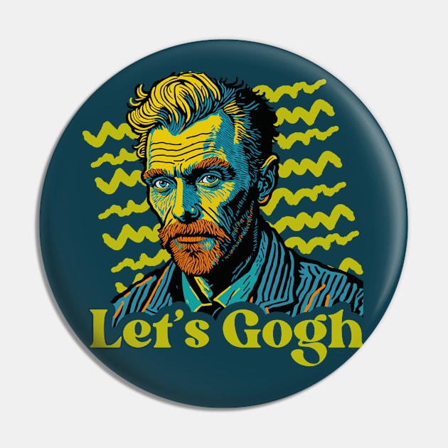 Let's Gogh // Funny Vincent Van Gogh Parody // Let's Go Pin by SLAG_Creative