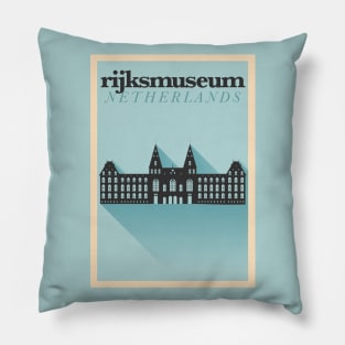 Amsterdam Poster Design Pillow