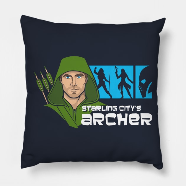 Starling Archer Pillow by ianleino