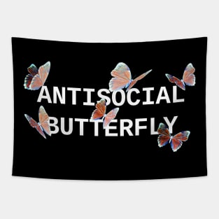 ANTISOCIAL BUTTERFLY ORANGE Tapestry