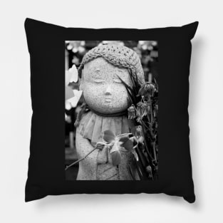 Jizo Statue 1 Pillow