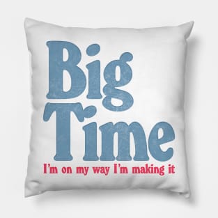 Big Time / Peter Gabriel 80s Aesthetic Fan Art Design Pillow