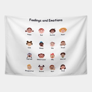 emotions and feelings set of stickers for every day Tapestry