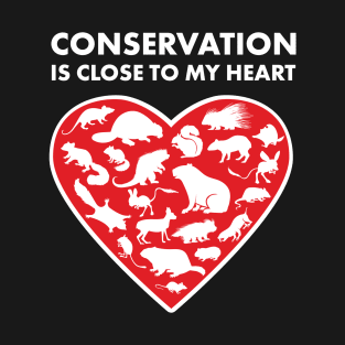 Rodents Conservation Heart T-Shirt