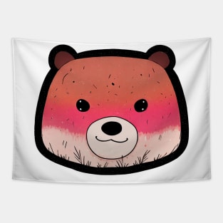 Cool Pink Bear Tapestry