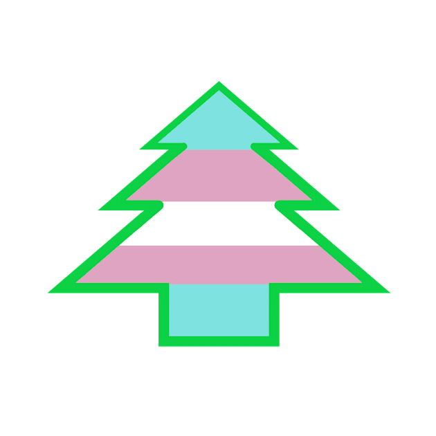 Transgender Pride: Christmas Tree by DisneyFanatic23