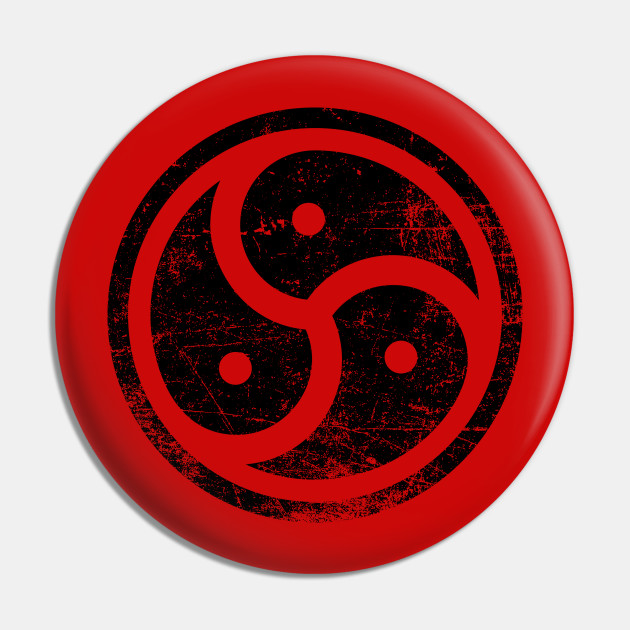 Triskelion BDSM Symbol Distressed Vintage