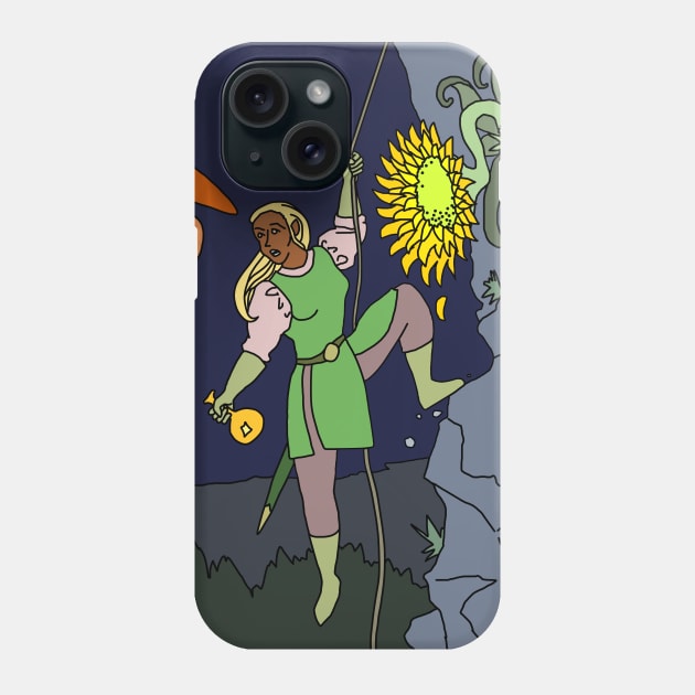 Illaria meets the giant moth. While rockclimbing. At night. Phone Case by TealTurtle