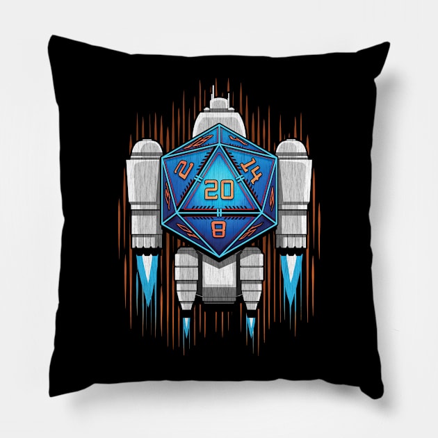 Starship D20 Pillow by MaratusFunk