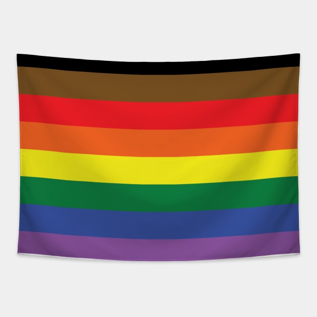 Philadelphia People Of Color Inclusive Flag Tapestry by DQDesigns By Chele