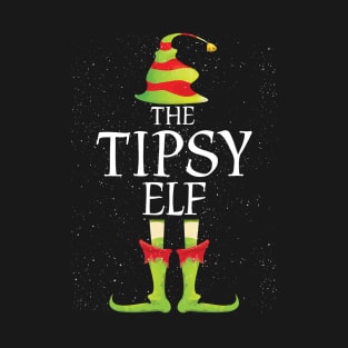 Tipsy Elf Family Matching Christmas Group Funny Gift T-Shirt