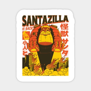 Santazilla Christmas Gift Tee Perfect for Holiday Season and Christmas Lovers Magnet