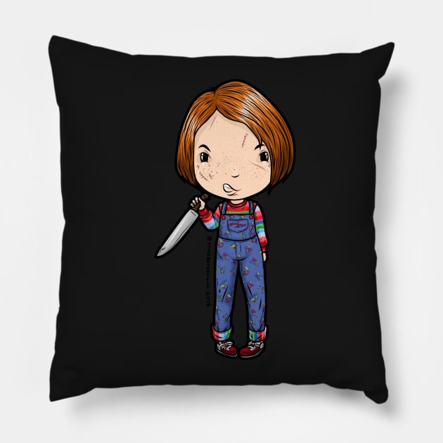 My good Chucky Pillow by SpacebatDesigns 