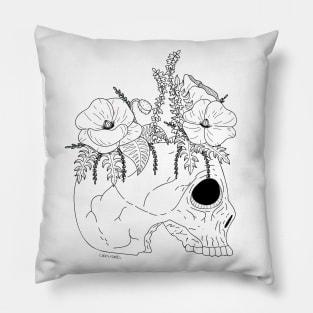 Flower Skull Pillow