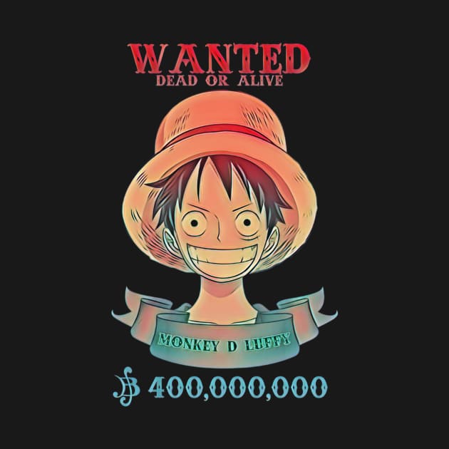 Wanted "DEAD OR ALIVE" Monkey D Luffy by MACIBETTA