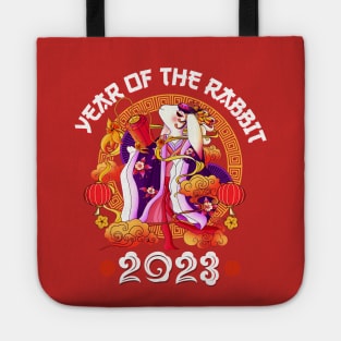 Lion Dance Zodiac Chinese New Year -2023 Year Of The Rabbit Tote