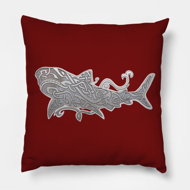 Viking Shark Pillow by HectorGomez