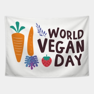 World vegan day Tapestry