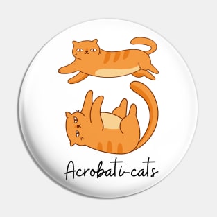 Ginger Cats Playing Acrobatics Pin