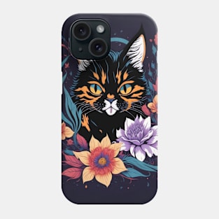 Floral Cat Phone Case