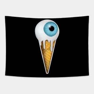 Ice cream eyeball Halloween Tapestry