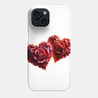 Two Hearts of Roses Phone Case