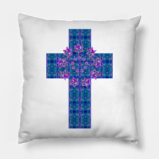 Crucifix with Stars Pillow