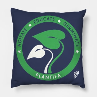 Plantifa Emblem (Dark version) Pillow