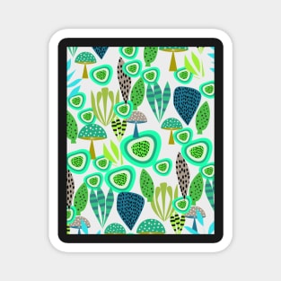 Fresh abstract greenery Magnet