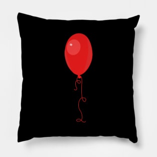 Plain red balloon Pillow