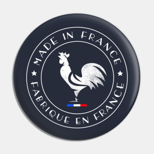 MADE IN FRANCE Gallic Rooster Two Stars Pin