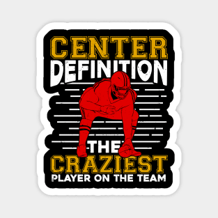 Funny American Football Center Gift Magnet