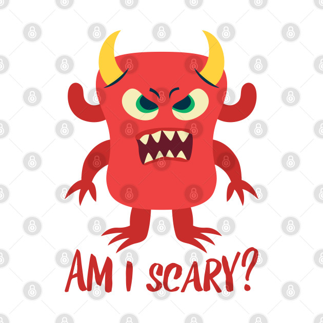 Disover Am I Scary? Creepy Monster Halloween Costume - Scary - T-Shirt