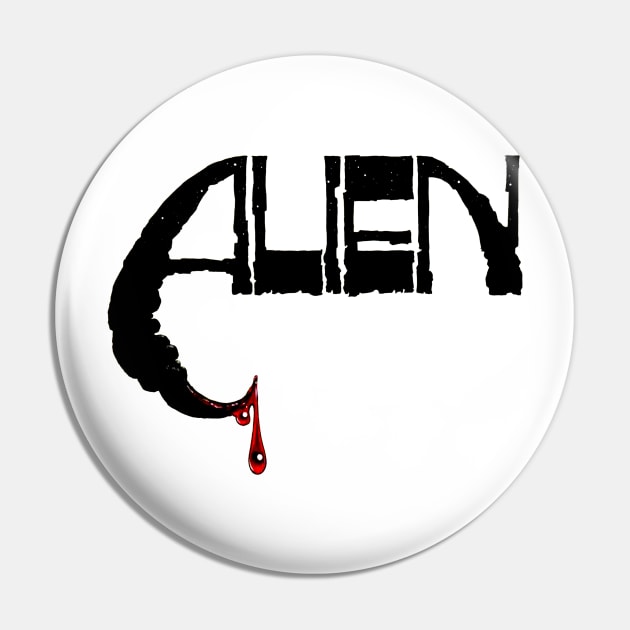 Alien (Vintage Concept Logo) Pin by TheUnseenPeril