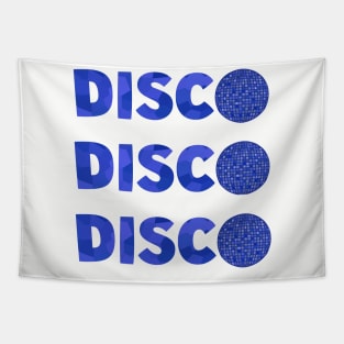 1970 RETRO Blue Disco Ball Tapestry