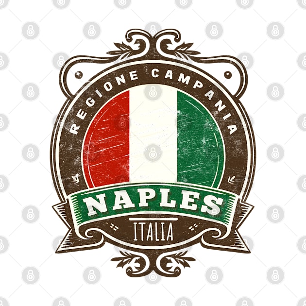 Naples, Italia - Retro Italian Region Design by DankFutura