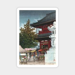 Morning Rain at Asakusa by Kawase Hasui Magnet