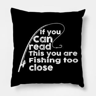 Funny fishing fathers day Pillow