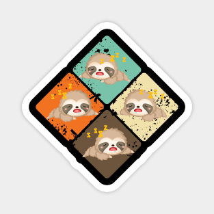 Colorful Sloth Magnet