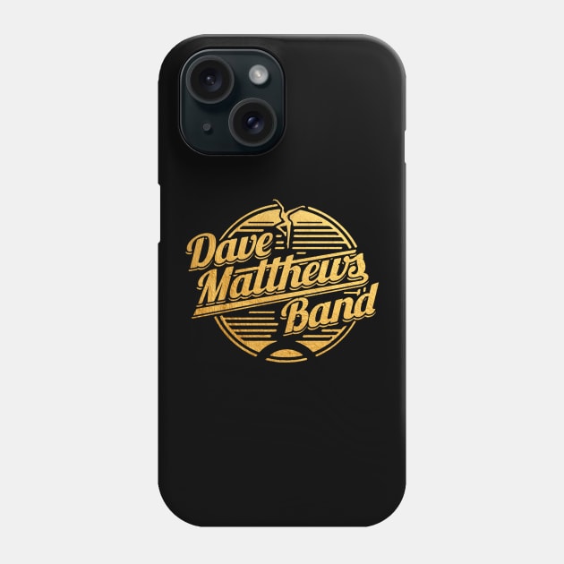 #DMBLOGO Dave Matthews Band Gold Phone Case by mashudibos