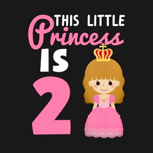 Two year old princess birthday gift T-Shirt