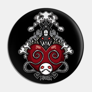 Halloween Heart Red Variant Pin