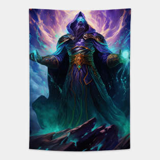 space wizard with shining eyes Tapestry