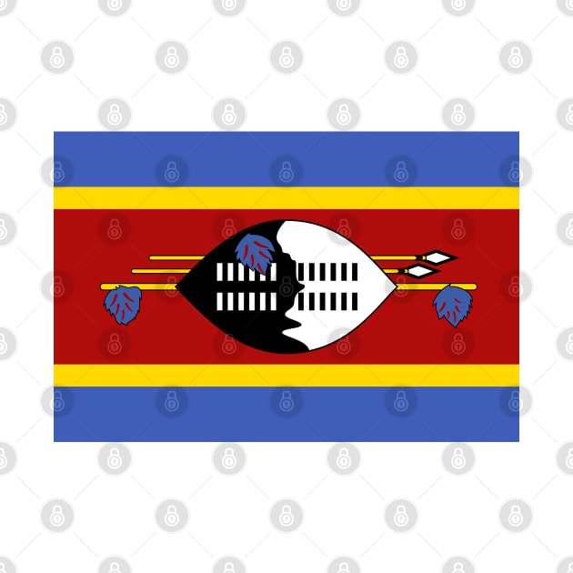 Flag of Swaziland by COUNTRY FLAGS